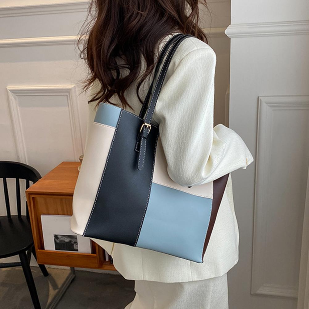 Leather Work Duffle Bag - Moda Omuz Çantası Büyük Kapasiteli Çanta