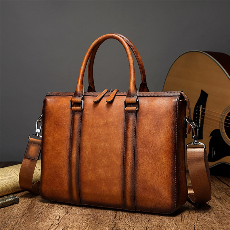Leather Work Bag Mens - YETTIES İş Amaçlı Üst Sınıf Deri