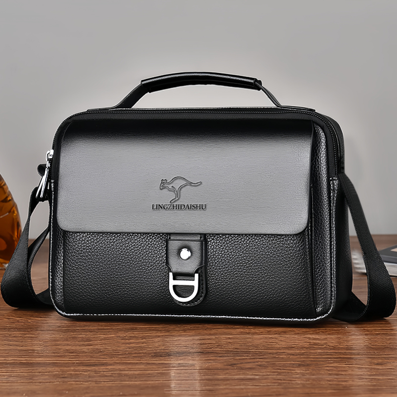 Leather Work Bag Mens - Dayanıklı, Aşınmaya Dayanıklı, İki Renkli İş