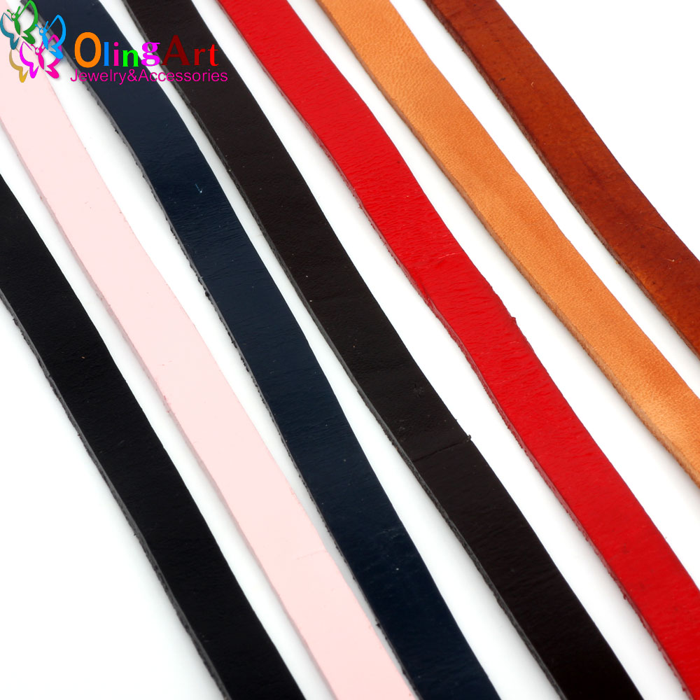 Leatherwork Beginner - OlingArt 10*2mm 1 Yard/Lot Çoklu Renk