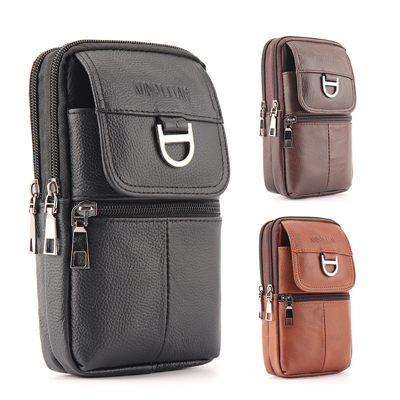 Leather Work Bag Mens - Erkek Deri Bel Çantası - Büyük