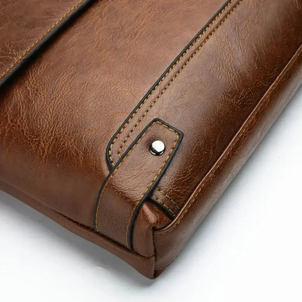 Erkekler için evrak PU deri To - Leather Work Bag Mens incelemesi ve fiyatı