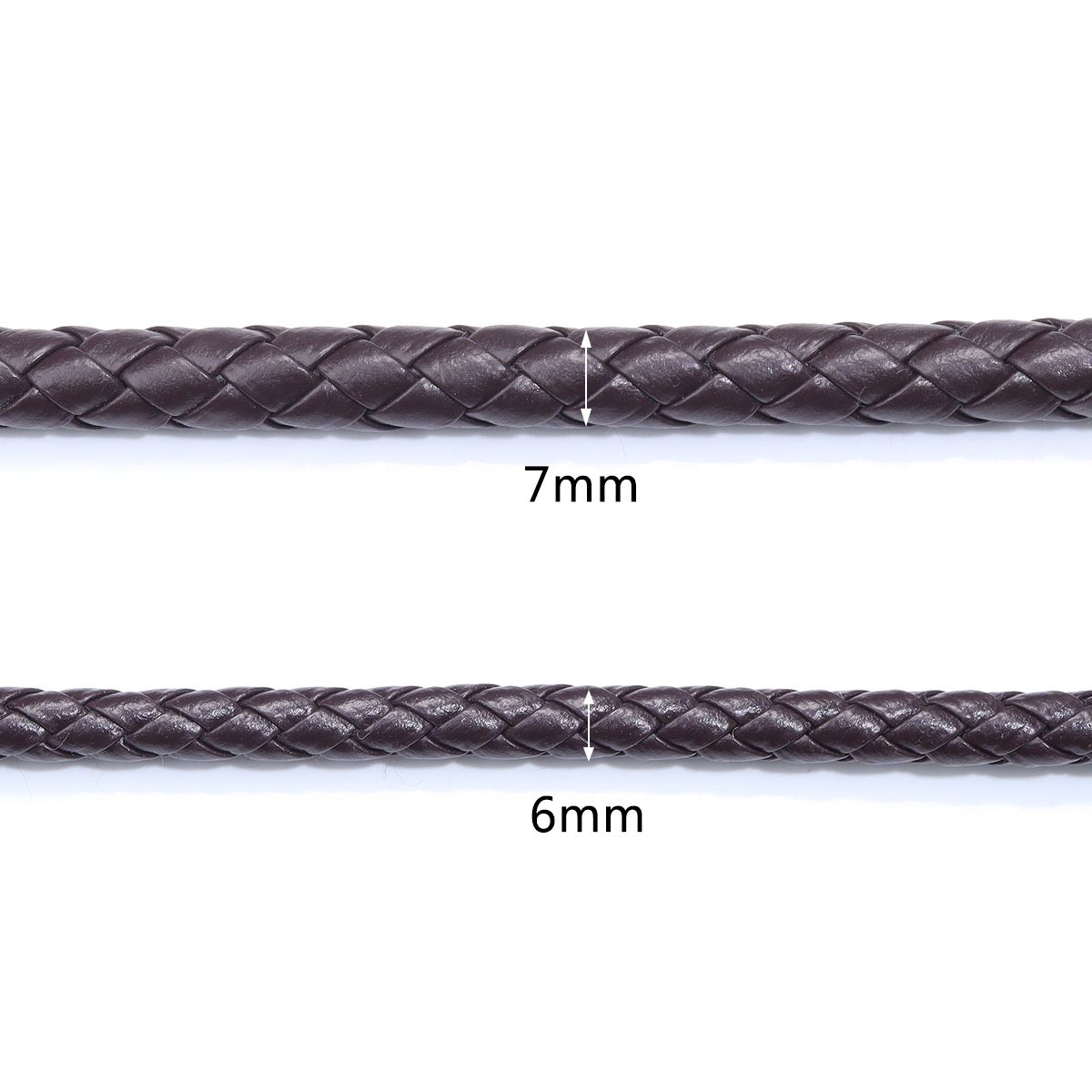 5 yards/lot 6/7mm örgülü deri  - Leatherwork Beginner incelemesi ve fiyatı